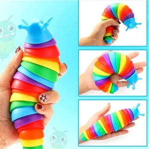 3D Ślimak Fidget Toy – Kolorowy Ślimak Articulowany
