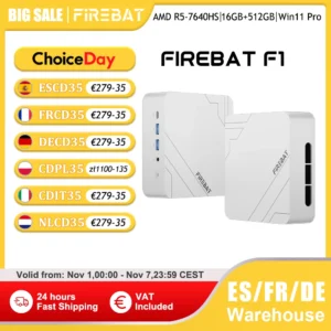 Firebat F1 Mini PC z procesorem AMD Ryzen 5 7640HS