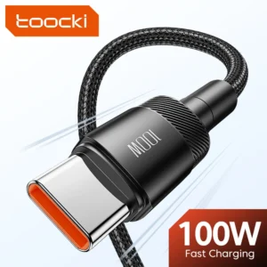Toocki 100W Kabel USB C do USB C 5A – Szybkie ładowanie